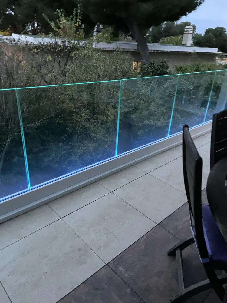 garde corps en verre